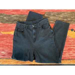 American Eagle curvy mom jean in rocker black